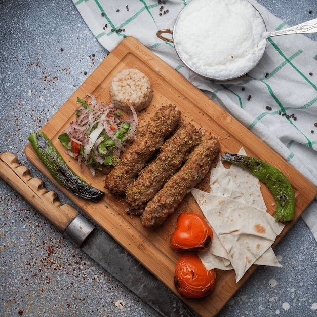 Veg seekh kabab